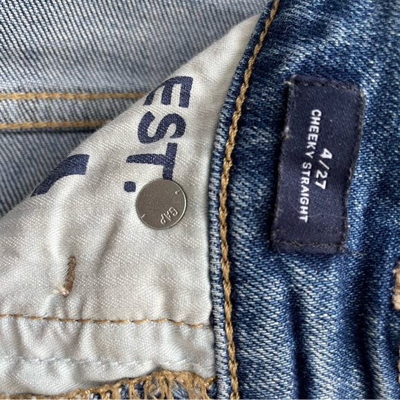 Gap Cheeky Straight Studded / Jeweled Jeans in Size 27 / 4 - Picture 5 of 6